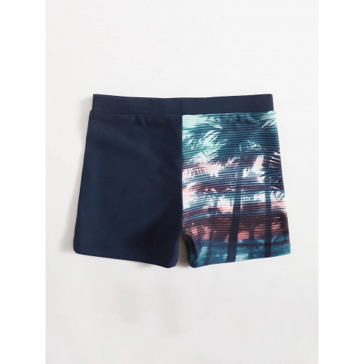 Toddler Boys Palm Tree Print Swim Shorts, 3-4 Years