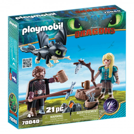 Playmobil Dragons Hiccup Astrid Playset Building Set