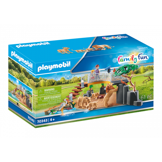 Playmobil - Family Fun Outdoor Lion Enclosure