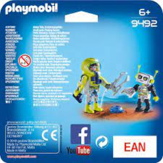 Playmobil Space Astronaut and Robot Duo Pack