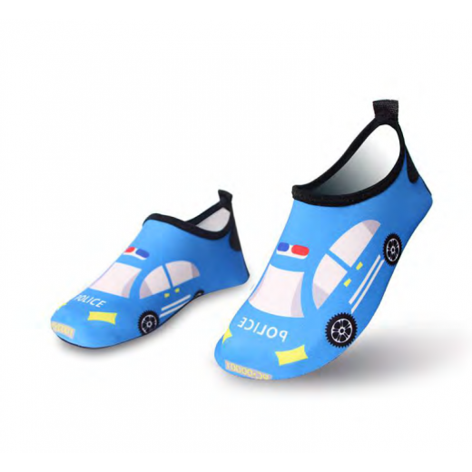 أحذية مائية، تصميم سيارة زرقاء، قياس 26-27