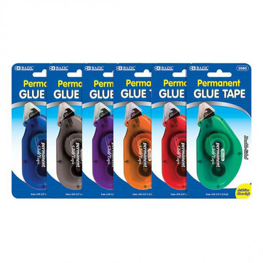 Bazic Glue Double Sided Tape, 1 Pack, Assorted
