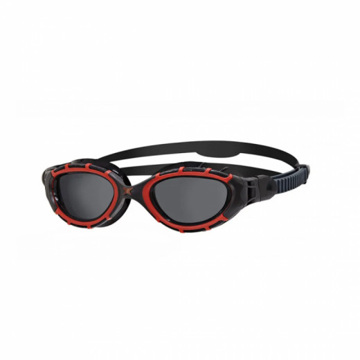 Zoggs Predator Flex Polarized Large Fit Goggles Red / black