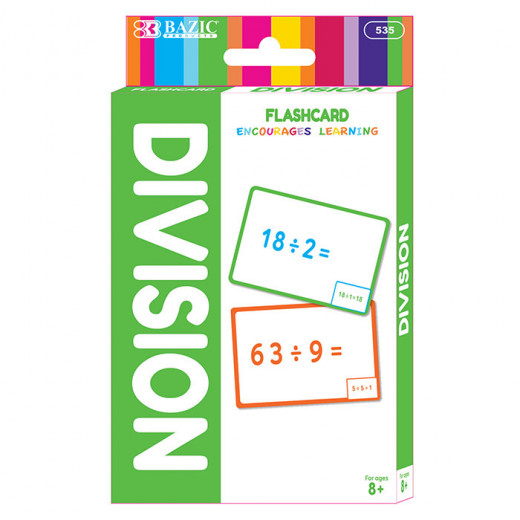 Bazic Division Flash Cards, 36 Card, 1 Pack