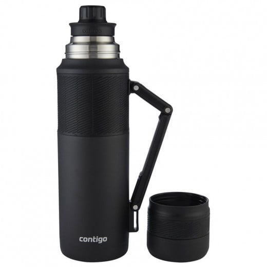 Contigo Thermal Bottles With 360 Interface - Vacuum Insulated Stainless Steel, 1200 ml, Matte Black