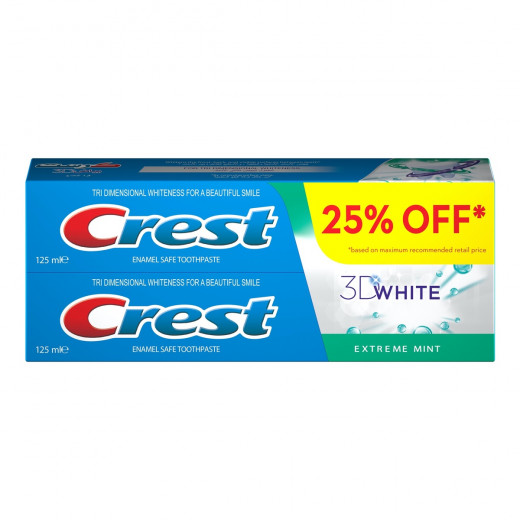 Crest Toothpaste 3D White Extreme Mint 125ml