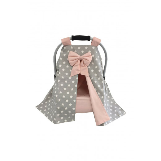 Babymiss Stroller & Car Seat Cover, Pink & Grey