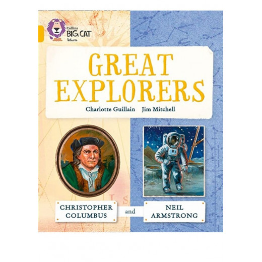 كتاب المستكشفون الكبار: كريستوفر كولومبوس ونيل أرمسترونج: الفرقة 09 / الذهب  كولينز