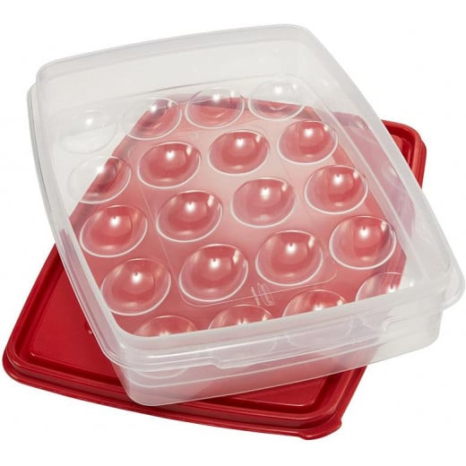 Rubbermaid Dedicated Storage Egg Keeper, Holds 20 Jumbo Eggs, (1 pack)