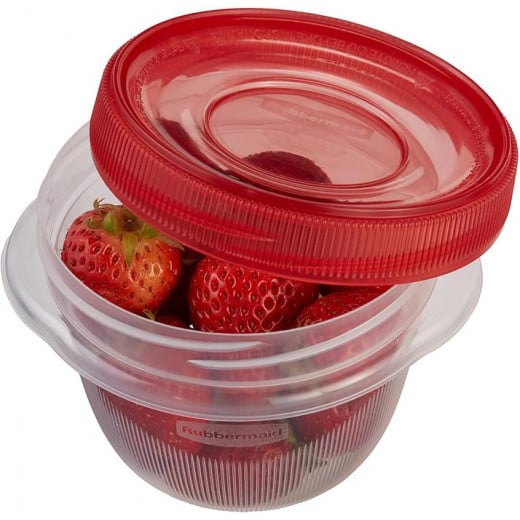 Rubbermaid Takealongs Small Twist & Seal Food Storage Container, 284 ml (4 Pack)