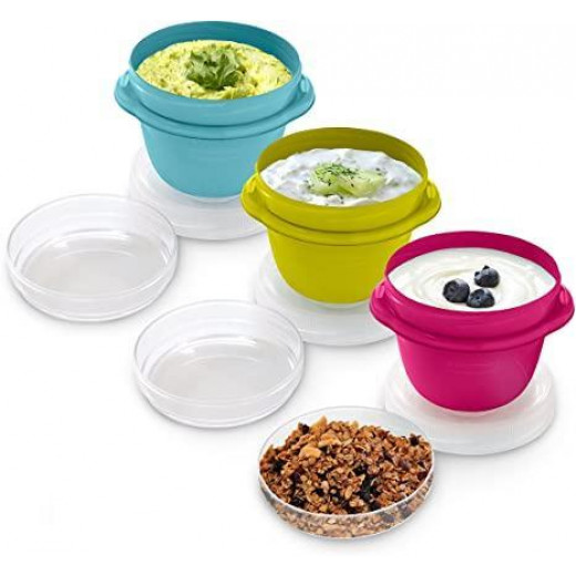 Rubbermaid Takealongs Medium Twist & Seal™ With Insert Tray Food Storage Container, 473 ml (2 Pack)