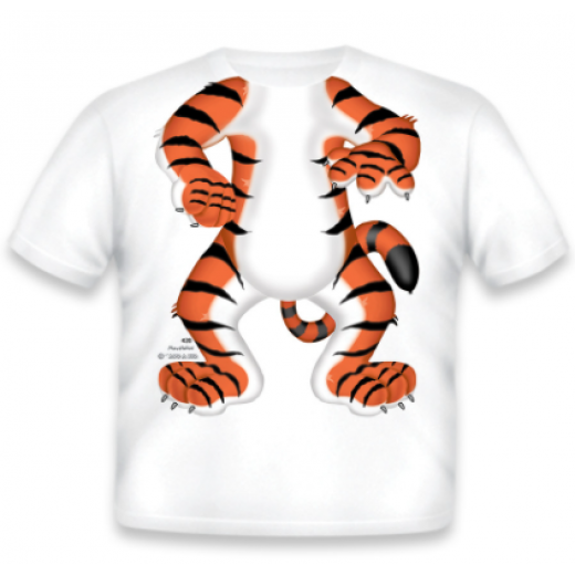Just Add A Kid Tiger Body 4t T-shirt