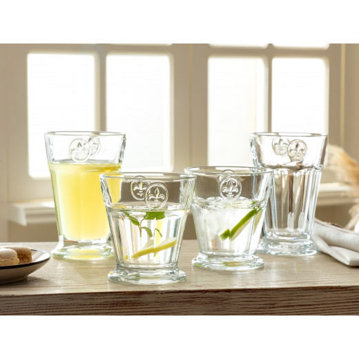 Madame Coco Florentine Water Glass With 4 Glasses - 230 Ml