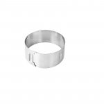 Zenker Cake Ring With 2 Handles, "Patisserie", Stainless Steel, 15-30X7.5 cm