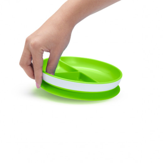 Munchkin Stay Put Suction Plate Dynamic - Green