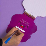 دفتر بتصميم بطة ميمي باللون البنفسجي من مفكرة