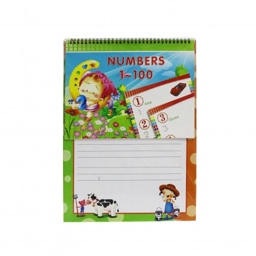 Small Green Notebook , English Number 1-100