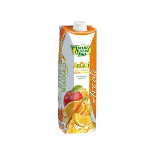 Natura Nuova Organic  Apple Orange Carro t& Lemon Juice 1L