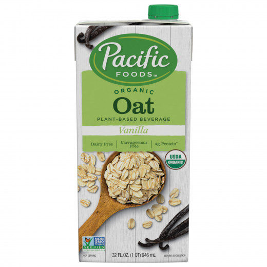 Pacific Foods Organic Oat Low Fat Vanilla 946ml