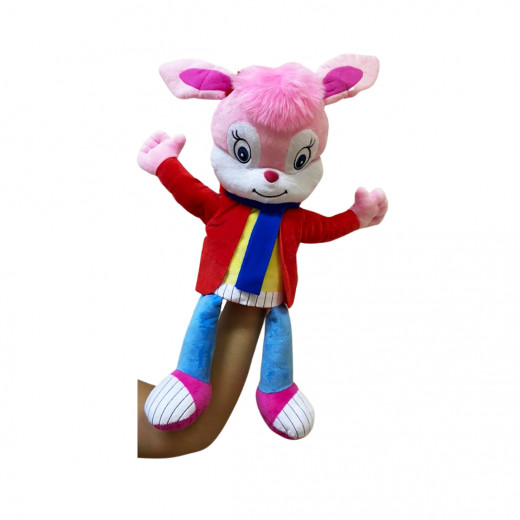 Funny Pink Bunny Hand Puppet
