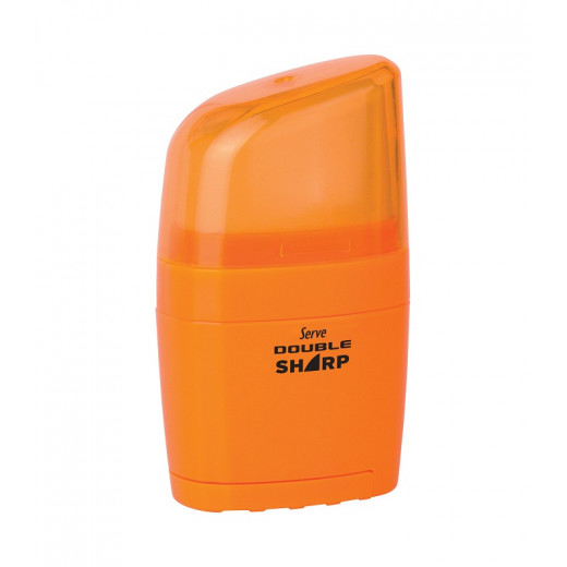 Serve Double Sharp Sharpener & Eraser - Orange