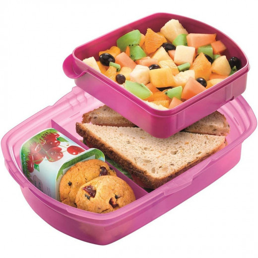 صندوق غداء مضاد للتسرب من مابيد بيكنيك , باللون الوردي, 1.78 ليتر
