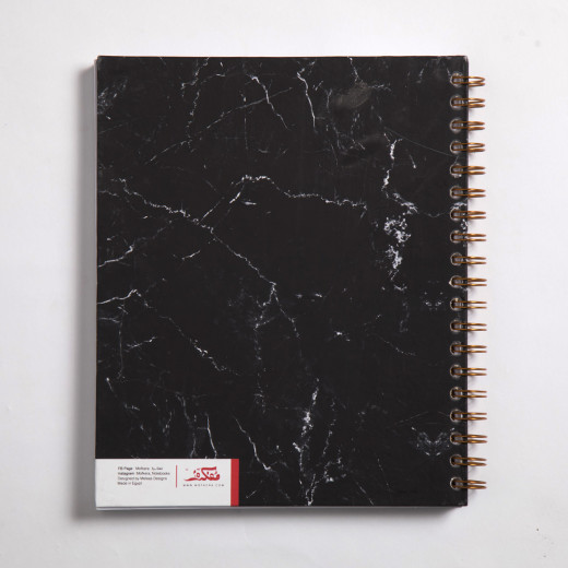Mofkera Wire Marble Hardcover Notebook A6 Size