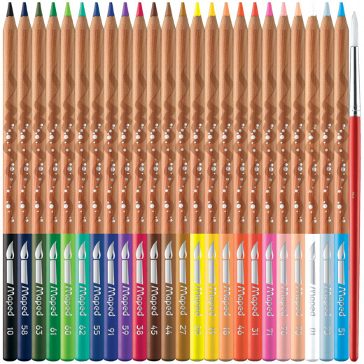 أقلام تلوين معدنية للفن, 24 لون من مابيد