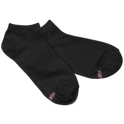 Hanes Women's Plus-Size 3 Pack Comfortsoft Extended Size No Show Sock, Black, XL