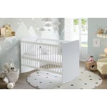 Babywhen Cot With Swing, White Color