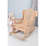 كرسي هزاز صغير خشب ام دي اف, رمادي من بيبي كونفور