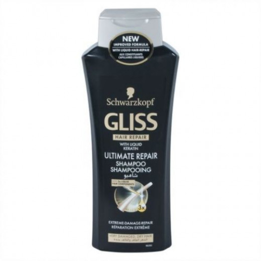 Schwarzkopf Gliss Ultimate Repair Damaged Hair Shampoo for Women, 400 ml