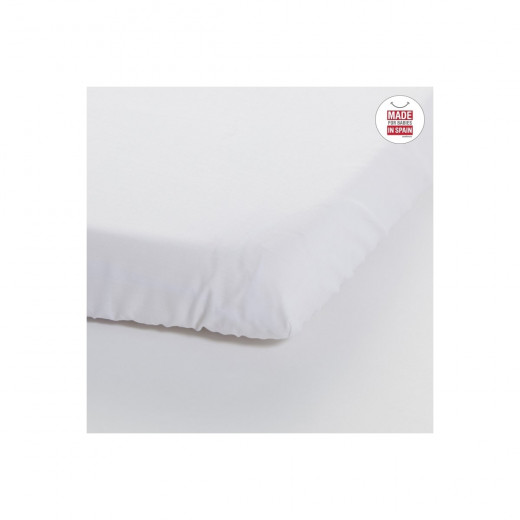 Cambrass Fitted Sheet Small Bed 82 x 50 Cm Liso E White