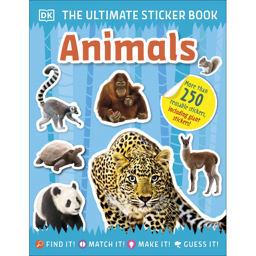 كتاب: الحيوانات اللانهائي مع ملصقات من دي كي
