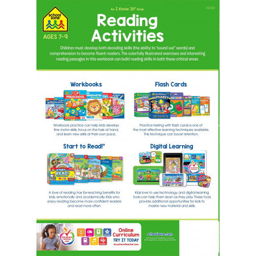 School Zone Book: Reading Activities Grades 2-3 Workbook