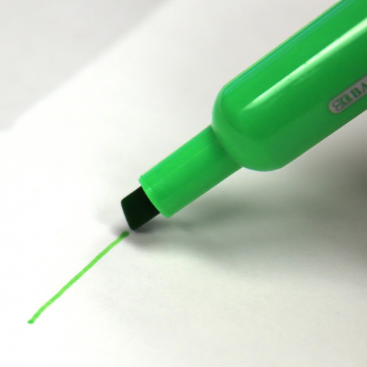 10 أقلام تحديد ألوان قابلة للغسل من بازيك