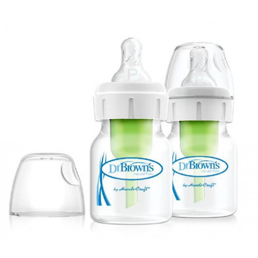 Dr.Brown's Natural Flow, Anti-Colic Bottle,2 Pack, (60 Ml) Each