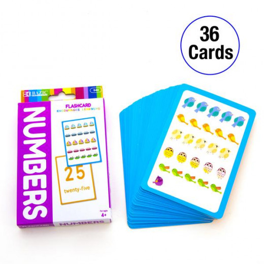 Bazic Numbers Flash Cards (36/Pack)