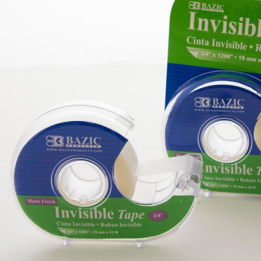 Bazic Invisible Tape With Dispenser