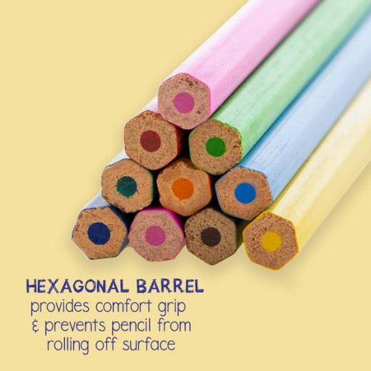 مجموعة اقلام رصاص ملونة للرسم الفني ، 18 قطعة من بازيك