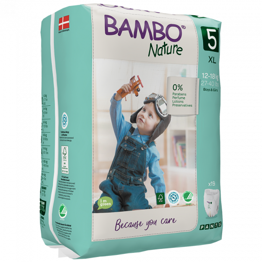 Gain Plus IQ Stage 3 - 900 g + Bambo Nature Pants Size 5 (12-18 Kg), 19 diapers