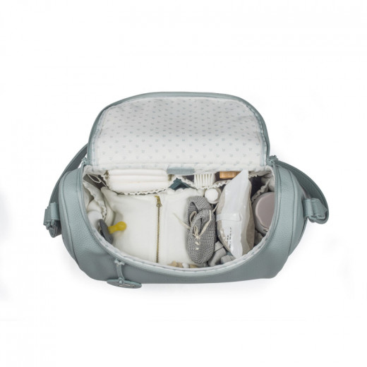 حقيبة الأمهات لتنظيم احتياجات الطفل من ماركة باسيتو إيه باسيتو , الجلد الصناعي باللون الرمادي, 31 × 21 × 12 سم