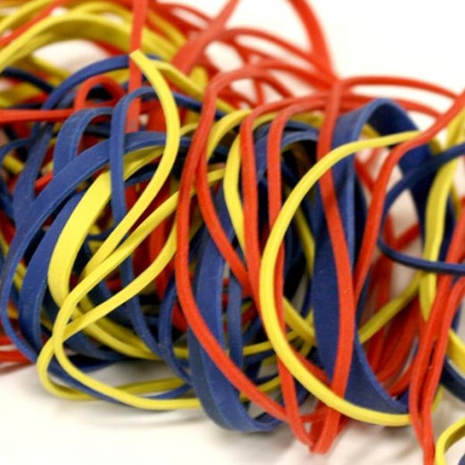 Bazic Assorted Sizes and Colors Rubber Bands ,56.70 Gram