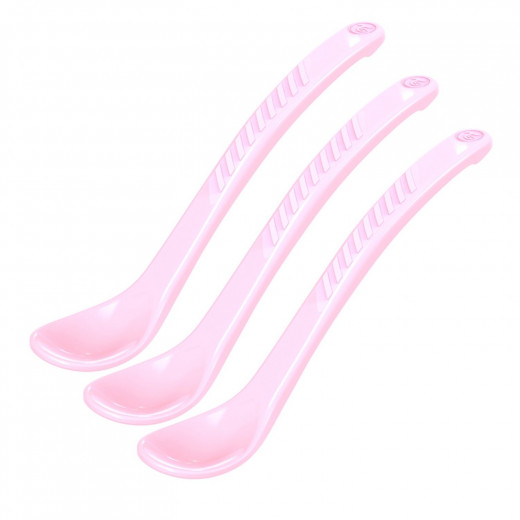Twistshake 3 Feeding Spoons 4+ months, Pastel Pink