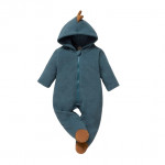 Baby Fleece 3D Patched Zip Up Footed Hooded Sleep Jumpsuit 9-12 Months