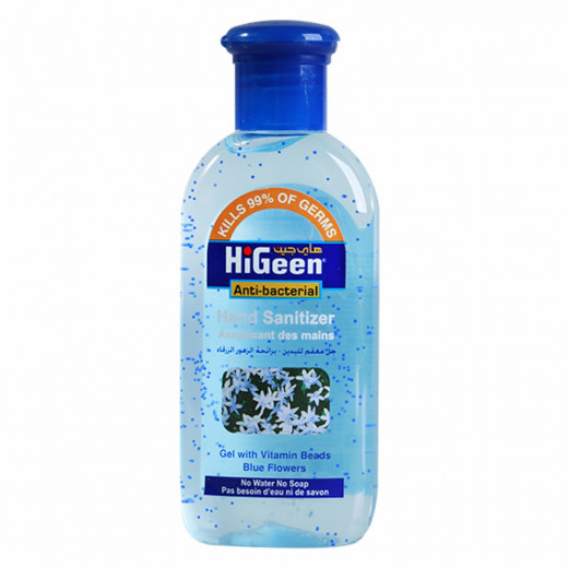 HiGeen Antibacterial Hand Sanitizer Gel Blue Flowers 110 ml