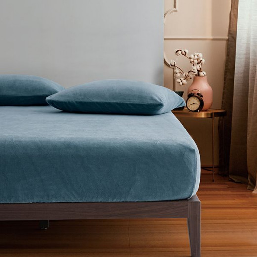 غطاء وسادة باللون الأزرق قطعتين من نوفا هوم