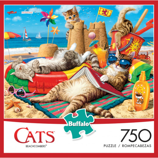 Buffalo Games Cats Beachcombers, 750 Pieces