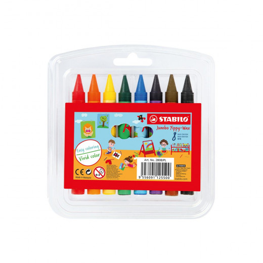 Stabilo jumbo Wax Crayon - 8