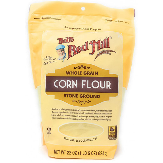 Bob's Red Mill Whole Grain Corn Flour Stone Ground US Import, 624gram